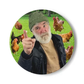 Chickens! Ceramic Coaster