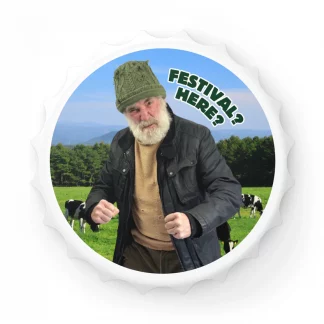Festival? Here? Fridge Magnet Bottle Opener