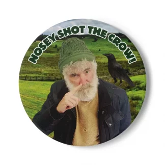 Nosey Shot The Crow! Ceramic Coaster