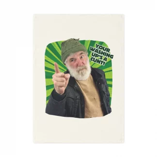 Your Washing Up’s A C...! (Pattern) Cotton Tea Towel