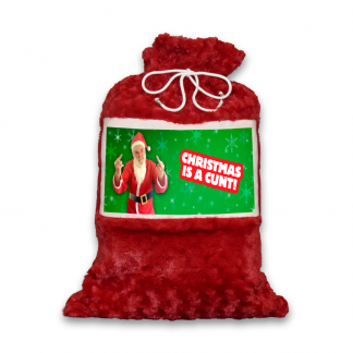 Christmas Is A C…! Santa Sack (Green Snowflakes)